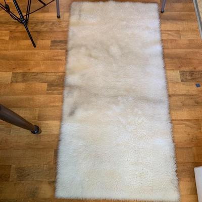 White Wool Area Rug - 2