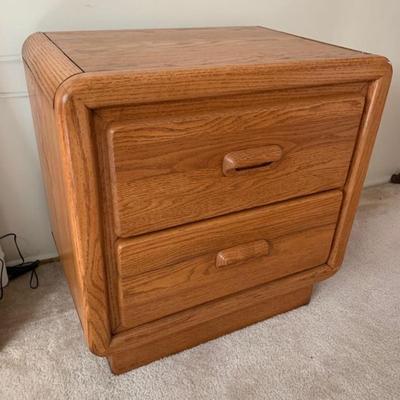 Wood Keller Night Stand with Drawers