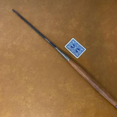 Long Spear with Light Wood Handle