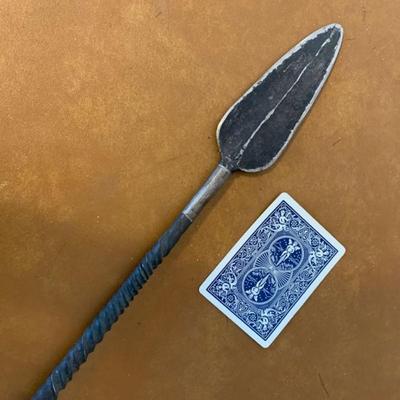 Long Spear with Light Wood Handle