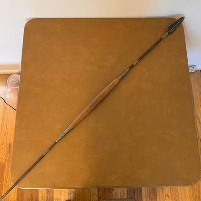 Long Spear with Light Wood Handle