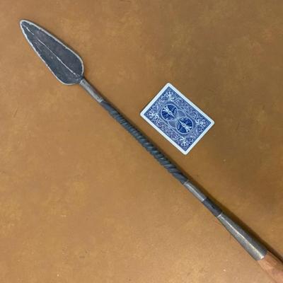 Long Spear with Light Wood Handle