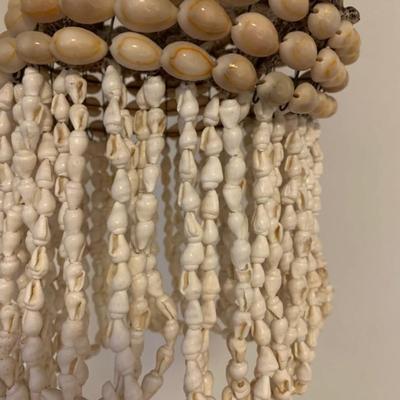 Vintage Seashell Macrame Chandelier
