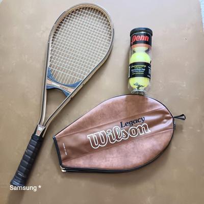 Wilson Legacy Racket with Case and Tennis Balls