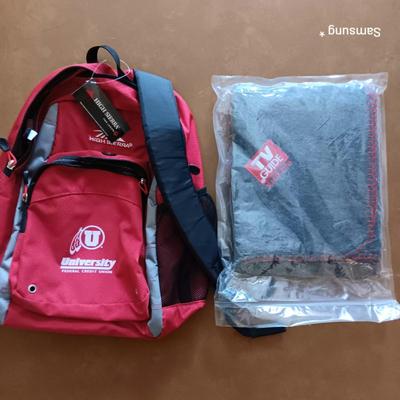 Backpack and Blanket