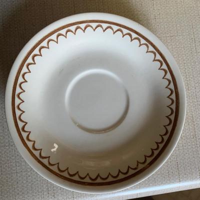 Brown Floral Dishes
