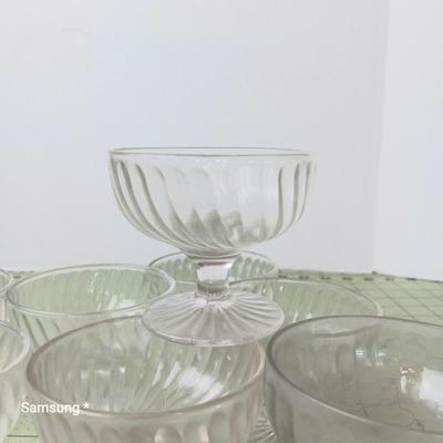Mid-Century Sundae Dishes