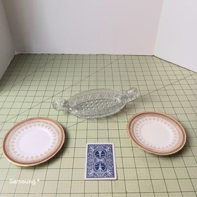 Vintage Dish and Plate Set
