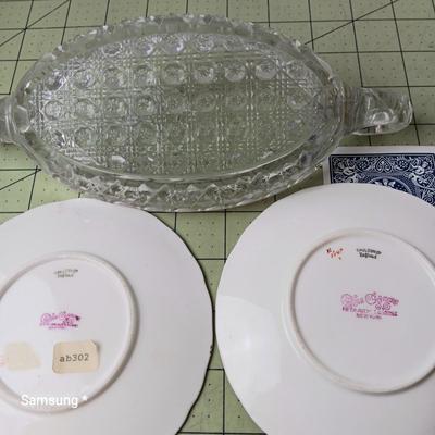 Vintage Dish and Plate Set