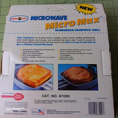 MicroMax - Microwave Hamburger/Sandwich Grill