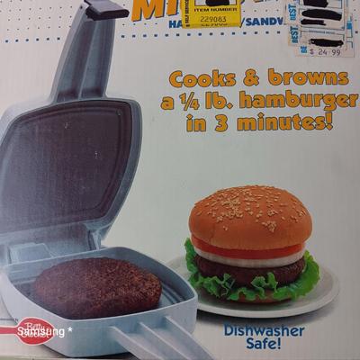 MicroMax - Microwave Hamburger/Sandwich Grill
