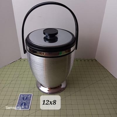 Vintage Kromex Brushed Aluminum Ice Bucket