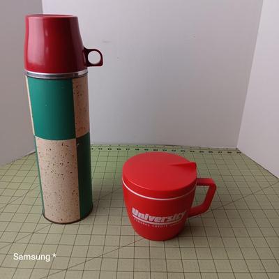 Vintage Thermos and Travel All-in-one Thermos