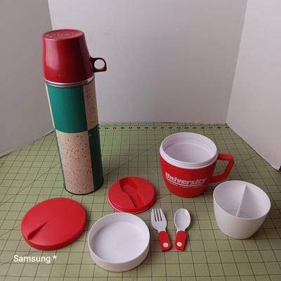 Vintage Thermos and Travel All-in-one Thermos