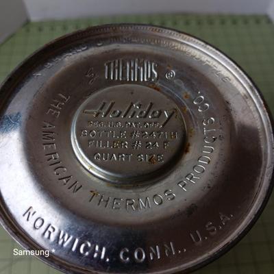 Vintage Thermos and Travel All-in-one Thermos