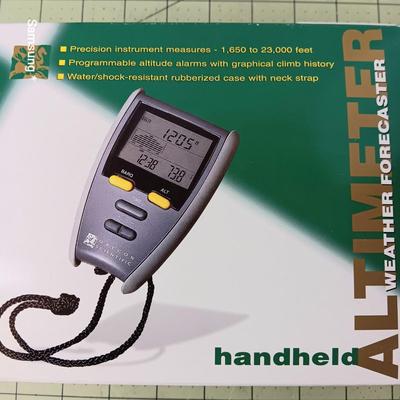 Handheld Altimeter Weather Forecaster