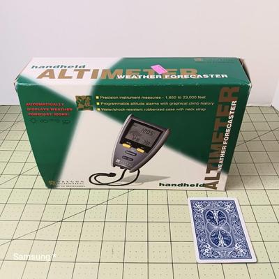 Handheld Altimeter Weather Forecaster