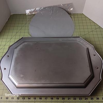 Metal Tray and Hot Pad