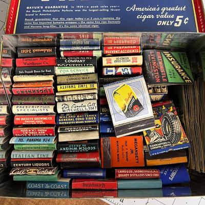 Phillies Cigar Box with Matchbook Collection