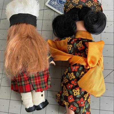 Japanese and Scottish Dolls