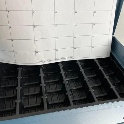 Vintage Metal Slide Storage