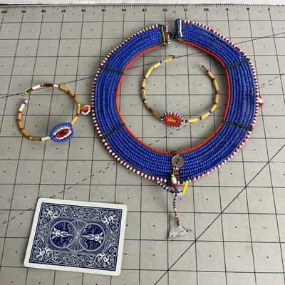 African Masai Beaded Traditional Jewelry