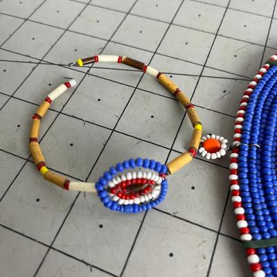 African Masai Beaded Traditional Jewelry