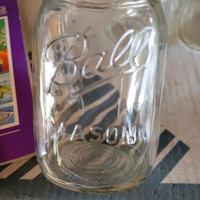 Pint Canning Jars and Canning Books (BG-DW)