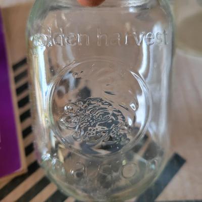 Pint Canning Jars and Canning Books (BG-DW)