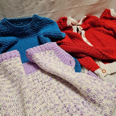 Hand Knit Sweaters, Vests, Blankets, & More (BO-JS)