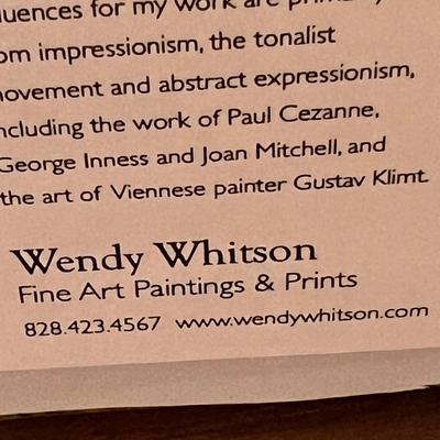 Three Pencil Signed Wendy Whitman Prints - Asheville Artist (LR-RG)