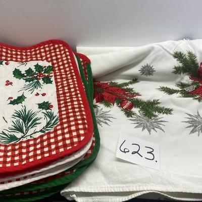 Christmas Tablecloth and Placemats