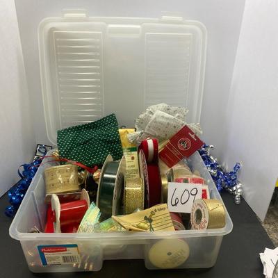 Christmas Ribbon Bin