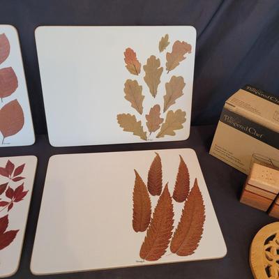 'Natural Aspects' Coasters & Placemats, Pampered Chef Sink Caddy, and More (SR-CE)