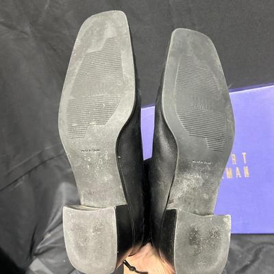 Stuart Weitzman Black Heel Zipper Ankle Boots Size 8