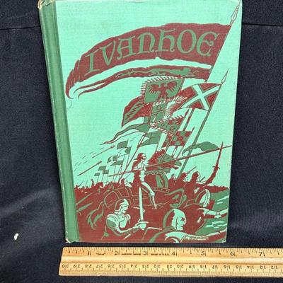 Vintage Hardcover Book 1947 Ivanhoe by Sir Walter Scott