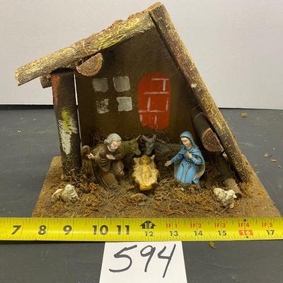 Vintage Nativity Scene Made in Italy