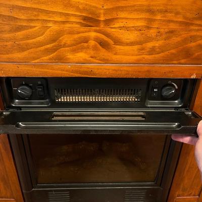 Solid wood fireplace