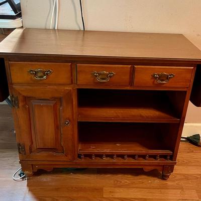 Tell city maple leaf drop desk/server