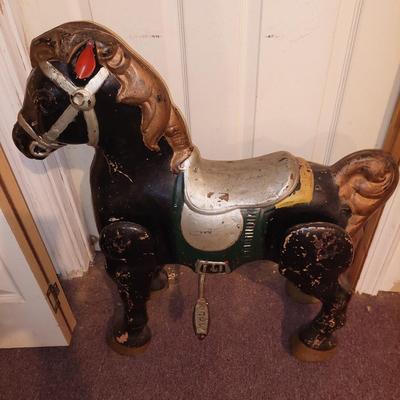 Mobo antique horse childs riding toy
