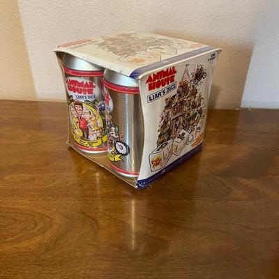 Animal house liars dice game