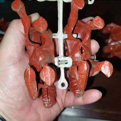 Cast iron team of 6 horses
