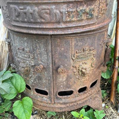 Antique steampunk hot water heater