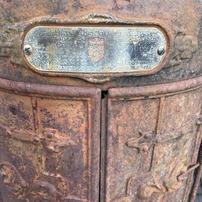 Antique steampunk hot water heater