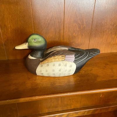 Hand painted ceramic duck