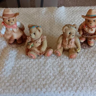 COWBOY AND INDIAN CHERISHED TEDDIES