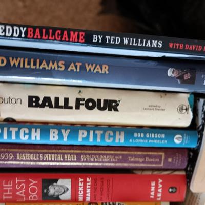 BASEBALL BOOKS MICKY MANTLE, BALL FOUR, SUMMER OF 49' AND OTHERS