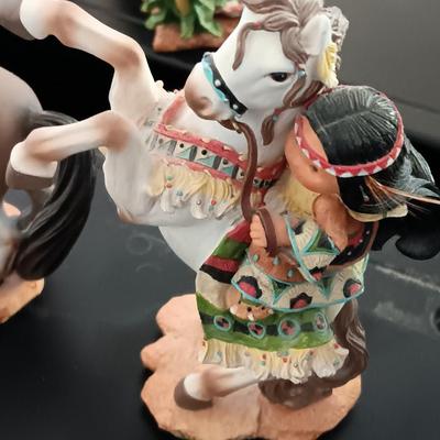 FRIENDS OF THE FEATHER NATIVE AMERICAN FIGURES