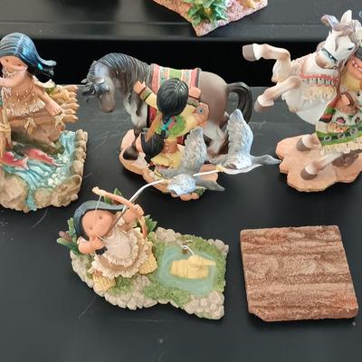 FRIENDS OF THE FEATHER NATIVE AMERICAN FIGURES