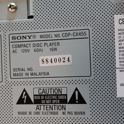 SONY 400 DISC DVD PLAYER WITH DVD MOVIES